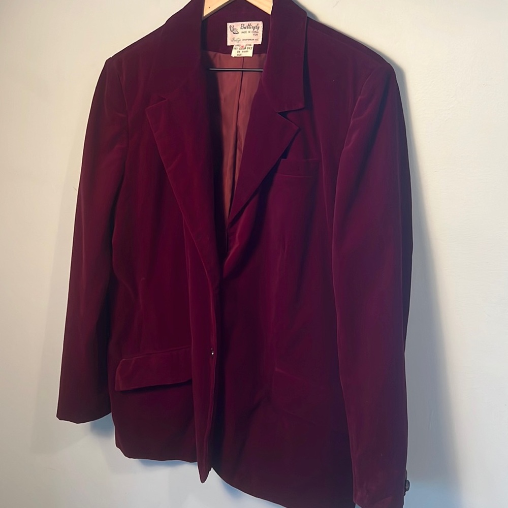 Insanely Cool Vintage Velvet Blazer SOOOO COOL!